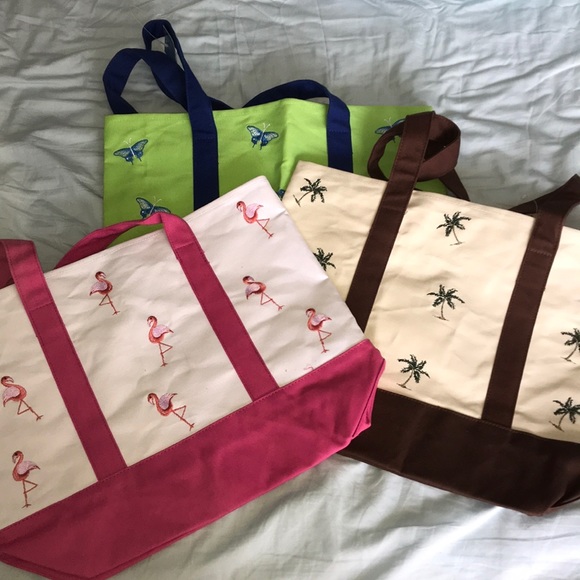Handbags - Bundle of 3 NWT canvas totes